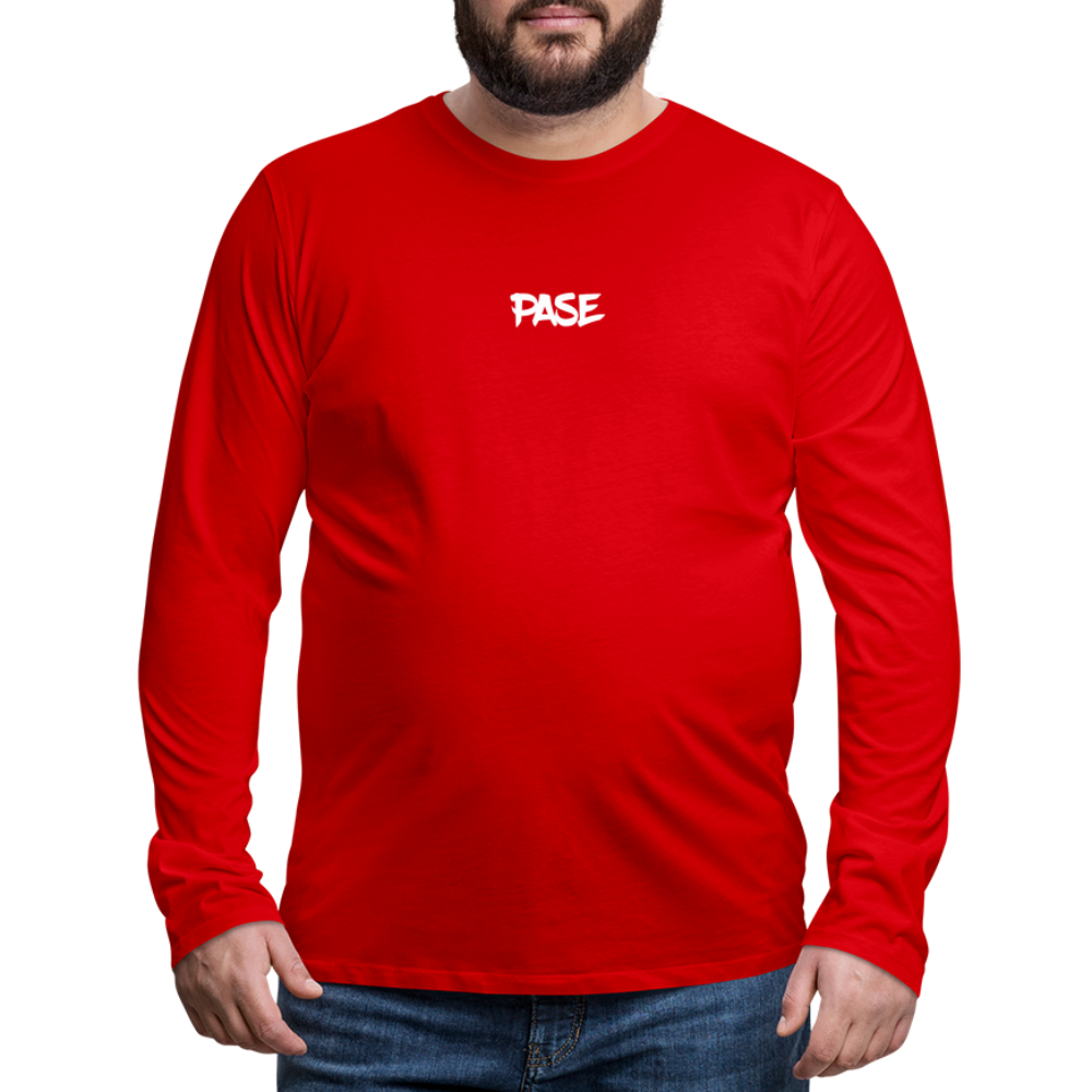 Pase - Männer Premium Langarmshirt - Rot